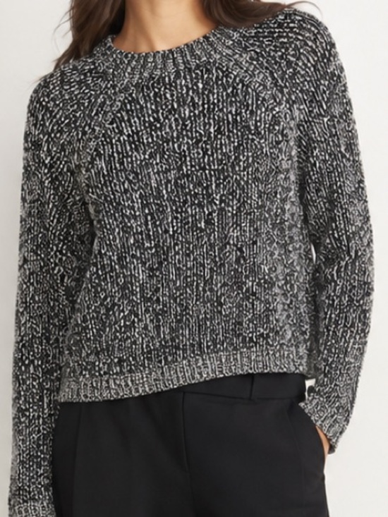 Eileen Fisher Sweaters - Eileen Fisher Bouclé Cotton Sweater Quiet Luxury Minimalist Classic M Acadademia